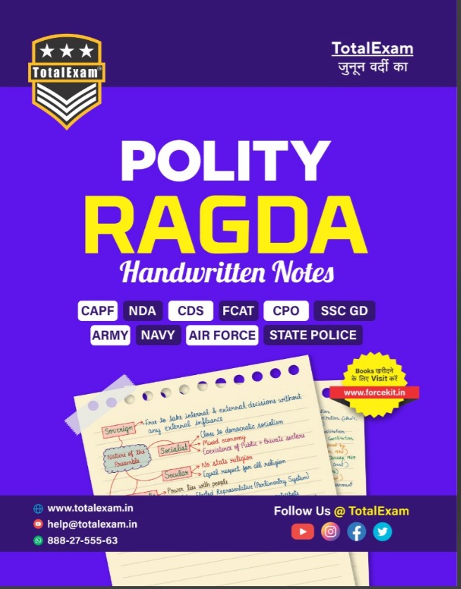 Combo of 6 Handwritten Ragda Books – Polity, History, Static GK, Economics, Geography & Science (English Medium)
